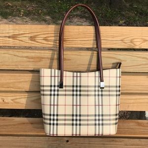 Nova Check Pattern Shoulder Tote
